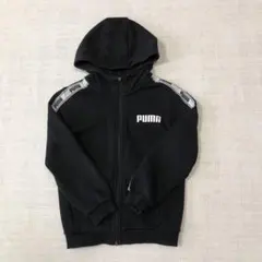 PUMA ブラック フルジップ パーカー 110-120センチ