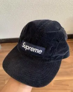 Supreme コーデュロイキャップ ネイビー