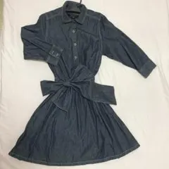トゥビーバイアニエス・ベー　デニム シャツワンピース