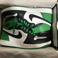 Nike Air Jordan 1 ブラック/ホワイト/グリーン