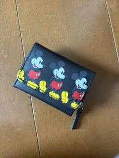 ミッキーマウス 三つ折り財布 x-girl ブラック