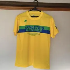 【DESCENTE 】2018 イエロー 陸上用シャツ Sサイズのサムネイル