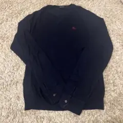 BURBERRY ネイビー Vネックセーター