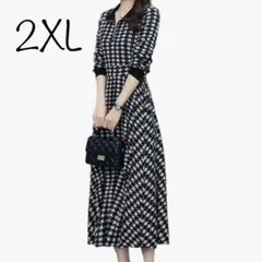 【新品未使用】B.N.1 SELECT ワンピース レディース 長袖　千鳥柄