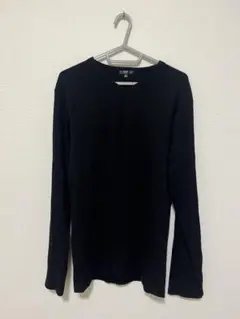 SUREVE トップス ブラック ワッフルカットソー LLサイズ