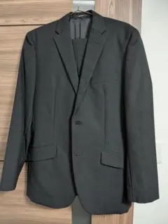 COMME CA ISM　上下　 ダークグレー ストライプ ビジネススーツ M