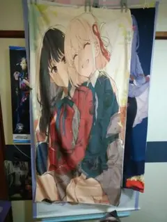 千束＆たきな/大判タオル/リコリス・リコイル/160x80cm