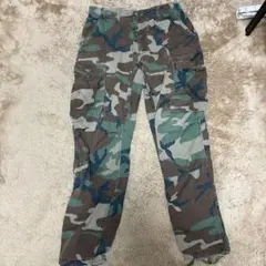 軍物　迷彩カーゴパンツ 32W 34L