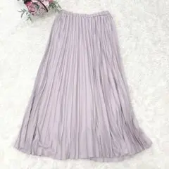 9674 アメリカンホリック プリーツスカート ロング フレア カジュアル 無地