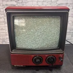 4F 【希少・レトロ】HITACHI 日立 12型 ブラウン管テレビ B12（赤