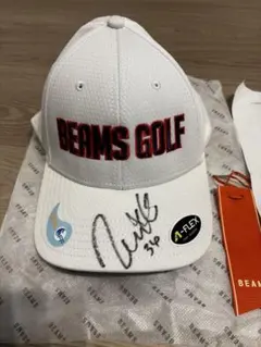 古閑美保 サイン入りゴルフキャップ BEAMS GOLF L/XL