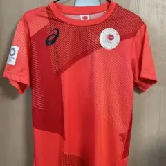 【美品】ASICS オリンピック2020 レッドTシャツ