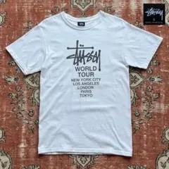 00s STUSSY ワールドツアー Tシャツ ホワイト ステューシー スケートのサムネイル