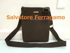 Salvatore Ferragamo　斜め掛けショルダーバッグ 茶のサムネイル