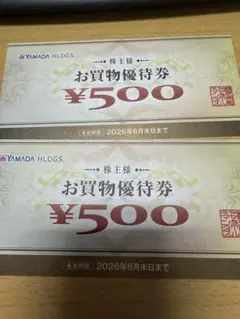 ヤマダ電機　お買物優待券 1000円分