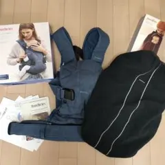 BABYBJORNベビーキャリア ONE KAI 抱っこ紐 デニム風+防寒カバー