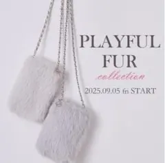 【新品未使用】CELFORD♪ロゴチャーム付きフェイクファーマルチショルダー