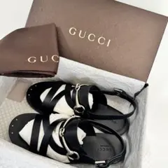 GUCCI グッチ ホースビット付き サンダル ブラック 38のサムネイル
