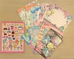 平成レトロ レターセット 血液型キャラ シール付 【即購入OK】