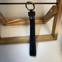 【新品・未使用】 ARMANI EXCHANGE キーリング ストラップ 黒
