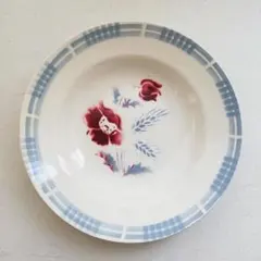 フランス　サルグミンヌ　CAROLE フラワー　スーププレート　深皿アンティーク