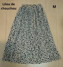 美品 Lilou de chouchou ダルメシアン柄プリーツスカート Mのサムネイル