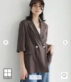 【結論シリーズ】シアーエアミドルスリーブジャケット マシンウォッシャブルのサムネイル