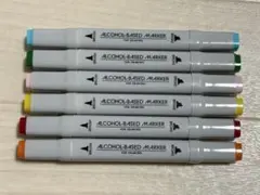 アルコールマーカー 6本セットのサムネイル