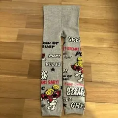 ヒスミニ グレー レギンスタイツ 100 110 Lサイズ