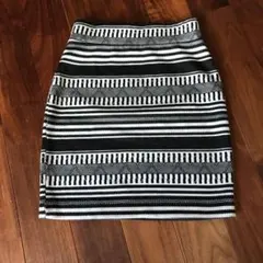 ボーダースカート タイトスカート