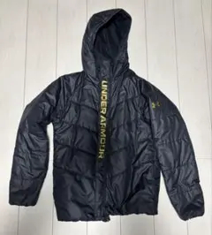 UNDER ARMOUR フード付きダウンジャケット 黒