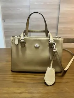 COACH ベージュ ハンドバッグ