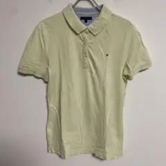 TOMMY HILFIGER トミーヒルフィガー 半袖ポロシャツ 淡い黄色M