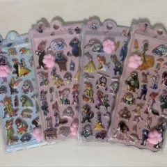 肉球シール　おしりシール　マシュマロシール　ズートピア　ニック　ジュディ