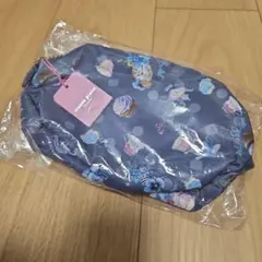 メゾピアノジュニア　ドット×ティーパーティー　ネイビー　ポーチのサムネイル