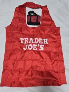 新品未使用品 TRADER JOE'S 赤 エコバッグ