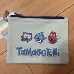たまごっちTamagotchi キャラクターポーチ 水色