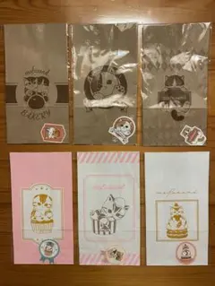 mofusand 紙袋　ギフトバック　猫　コンプリート　新品未使用