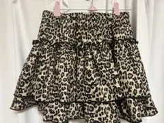 ミニスカート インパン付き レオパード
