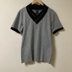〇リベルテリッシュ　グレー ダブルカラー ポロシャツ