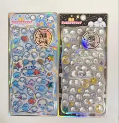 光るジュエルプチドロップ　あわわちゃん　シマエナガ　2点セット