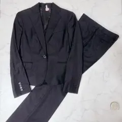 THE SUIT COMPANY レディーススーツ 上40下38 ウール 黒