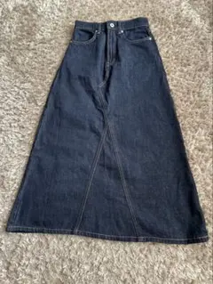 MUJI無印良品 カポック混デニムスカート ライトブルー　Sサイズ