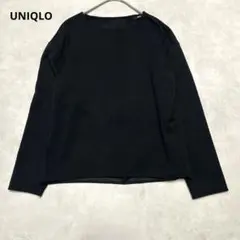 UNIQLO レディース トップス ストレッチダブルフェイスプルオーバー 長袖