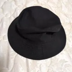 [中古]キッズ　ベーシックハット　リネン　黒ハット　54cm