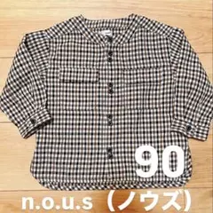 n.o.u.s（ノウズ） トップス 90cm シャツ キムラタン チェックシャツ