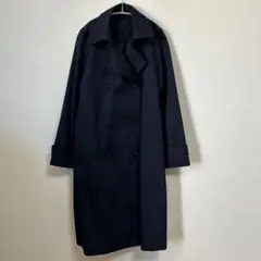 GU ネイビー ダブルブレスト トレンチコート