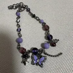 【週末お値下】ANNA SUI蝶のチャーム付きブレスレットのサムネイル