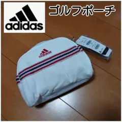 adidas ゴルフポーチ ホワイト/レッド/ブルー　アディダス