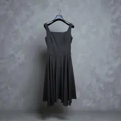 FOXEYNEWYORK フィット＆フレアギャザーワンピース 40ブラウン